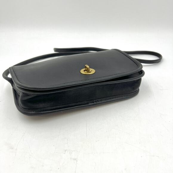 Coach Dinky Bag 9375 Leather Navy Blue Handbag Crossbody Purse - Picture 10 of 11